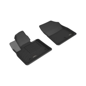 Hyundai Santa Fe Floor Mats - Front - 3D MAXpider - Kagu - Black - `21-`23 Hyundai Santa Fe Floor Mats - Front - 3D MAXpider - Kagu - Black - `21-`23